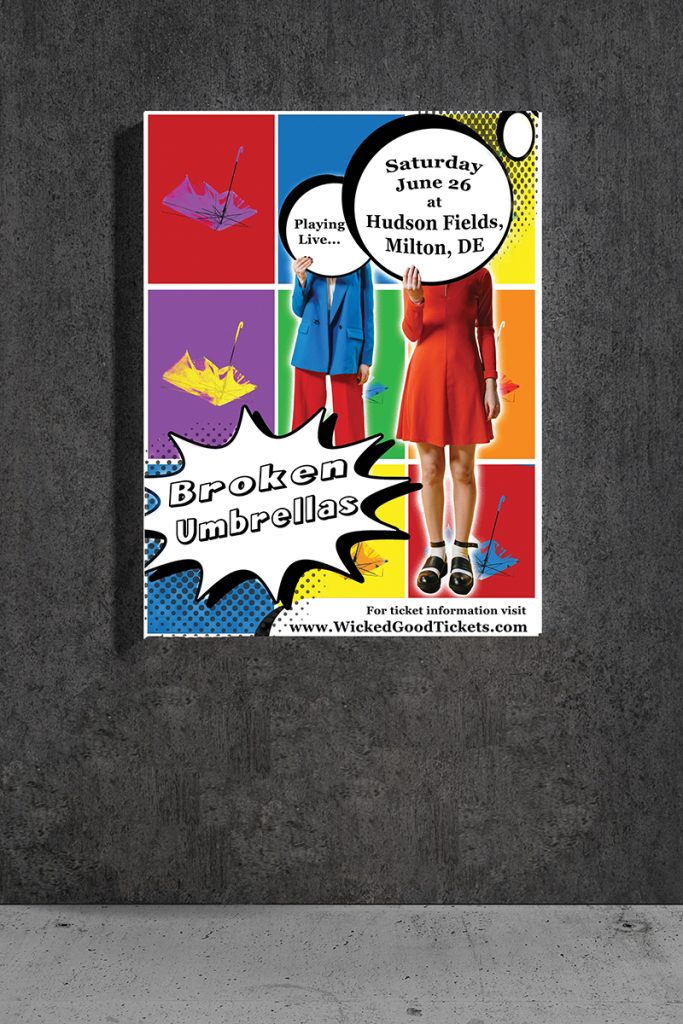 Broken Umbrellas Band Poster