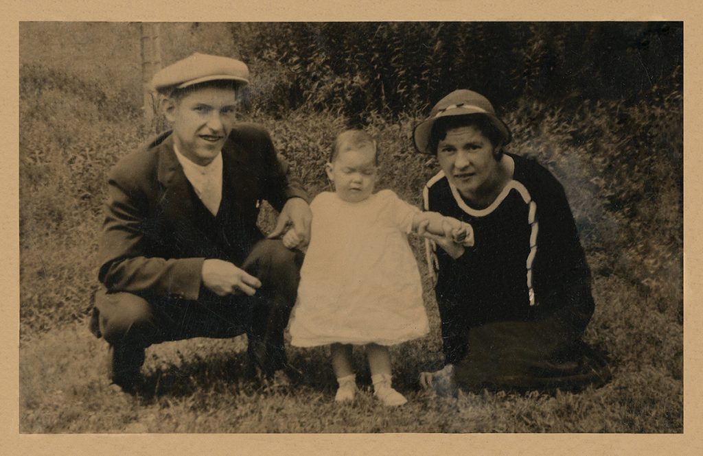 Restored baby photo
