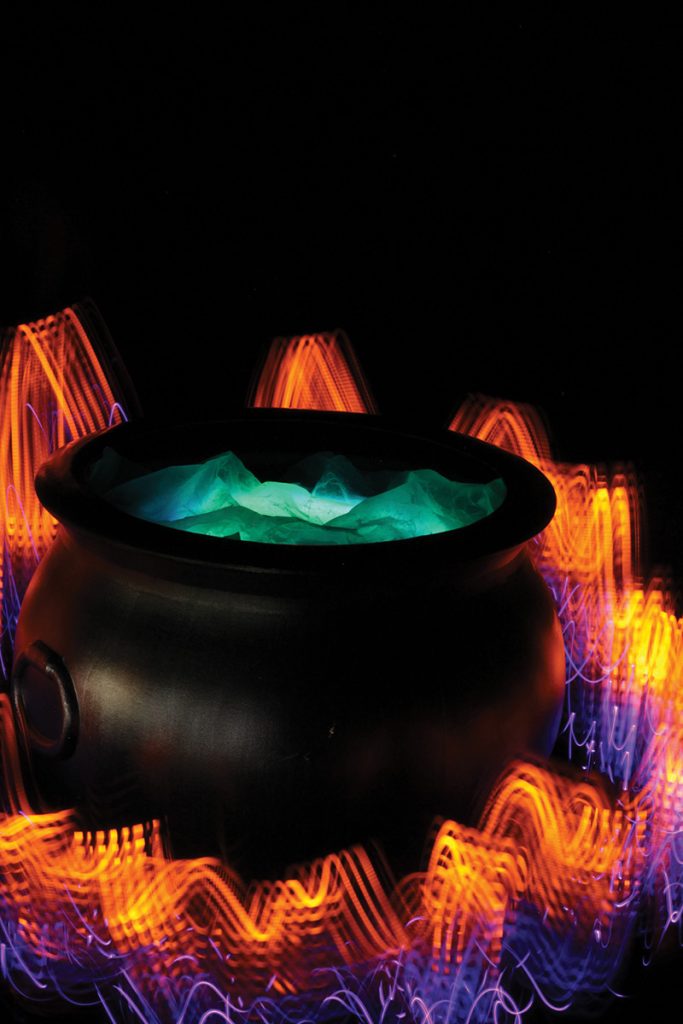 Cauldron light painting